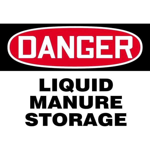 Accuform Danger - Liquid Manure Storage Warning Sign, 219065-7X10P 219065-7X10P